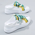 Damen Sommer Sneaker mit offenen Zehen und bequemer Sohle R&B