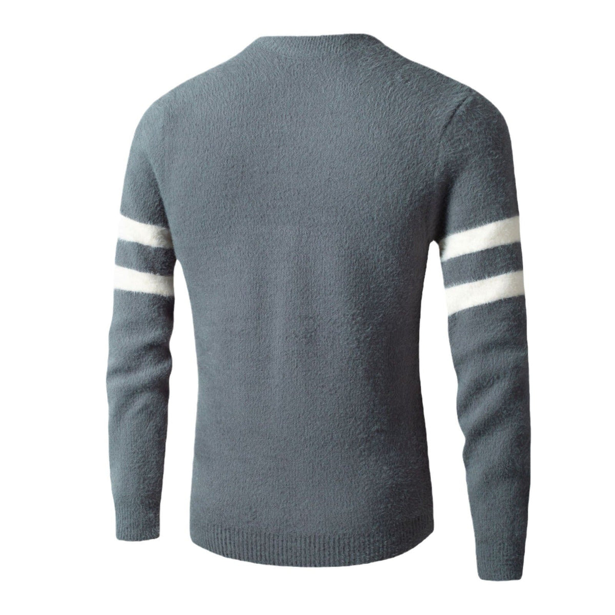 Herren Sportlicher Wollpullover mit strukturiertem Logo R&B