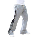 Herren Freizeit-Sporthose mit seitlichen Druckdetails und elastischem Bund R&B