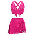 Damen Sportliches Bade-Set mit verstellbaren Trägern R&B