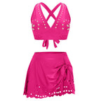 Damen Sportliches Bade-Set mit verstellbaren Trägern R&B
