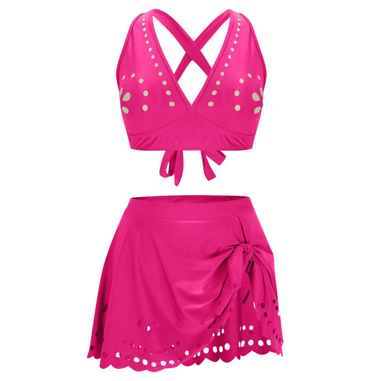 Damen Sportliches Bade-Set mit verstellbaren Trägern R&B
