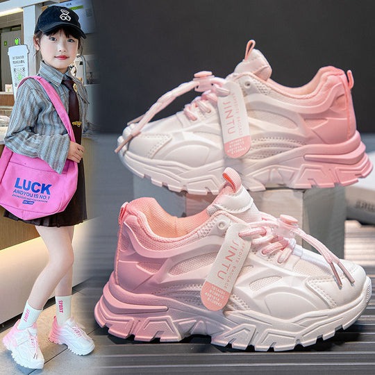 Damen modische Sneakers mit modernem Lagermuster und rutschfester Sohle R&B