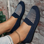 Damen komfortable Slipper mit innovativem Strickdesign R&B
