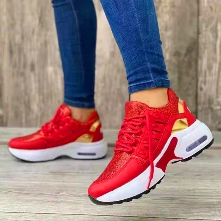 Damen Sportliche Sneakers mit atmungsaktivem Obermaterial und dämpfender Sohle R&B