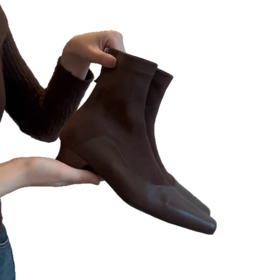 Damen elegante Sockenschuhe mit spitz zulaufender Form und trendigem Design