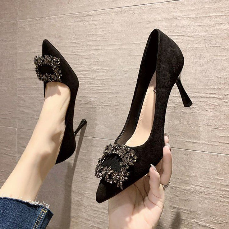 Damen Elegante Pumps mit glamouröser Schmuckapplikation R&B