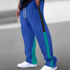 Herren Sporthose mit seitlichen Druckknöpfen R&B