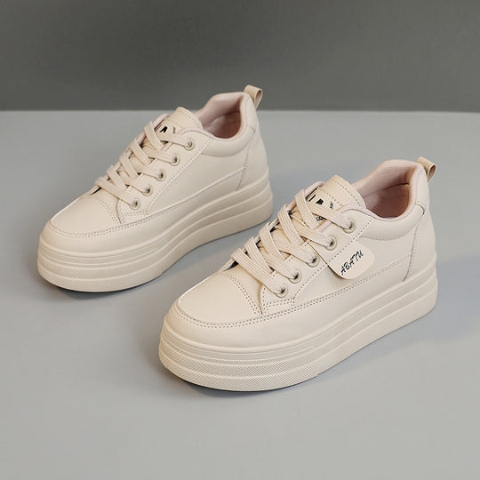 Damen modische Plateau Sneakers mit atmungsaktivem Obermaterial und sportlicher Sohle R&B