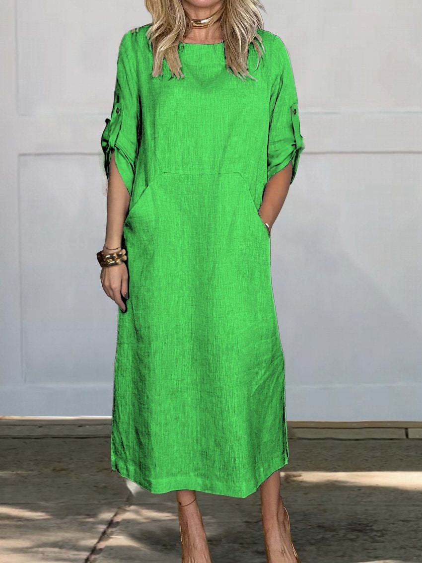 Damen Leichte Sommerkleid R&B