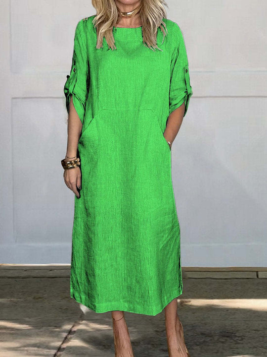 Damen Leichte Sommerkleid R&B
