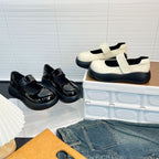 Damen Plateau Schnürschuhe mit praktischem Klettverschluss und trendigem Design R&B