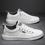 Damen Sneaker mit robustem Lederobermaterial und flexibler Laufsohle