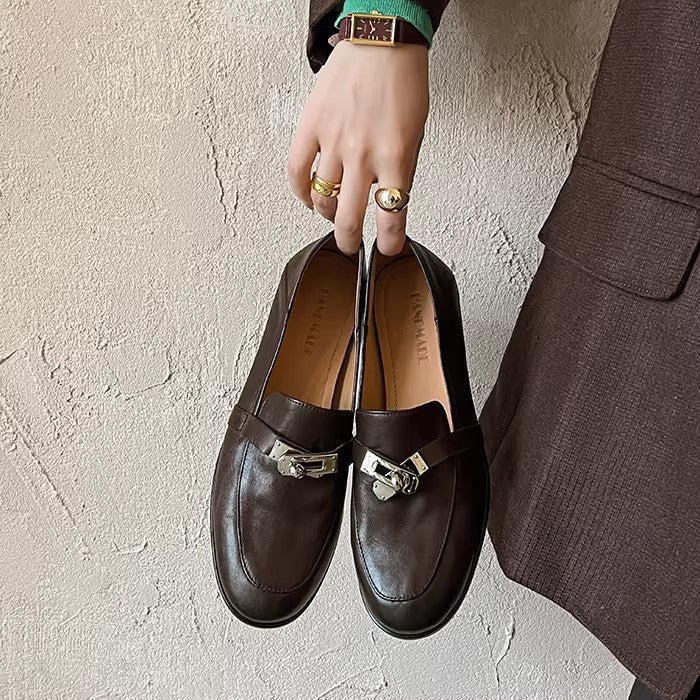 Damen Mokassins mit eleganter Schnallenverzierung R&B