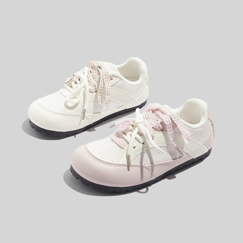 Damen Freizeit-Sneaker mit verspieltem Design und atmungsaktiver Oberflächenstruktur