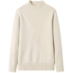 Damen eleganter Pullover mit strukturiertem Rippdesign R&B