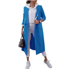 Damen eleganter trenchcoat mit Kapuze R&B