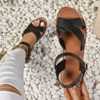 Damen Komfortable und stilvolle Riemensandalen mit verstellbarem Riemendesign R&B