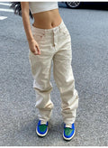 Damen lockere Baumwollhose R&B
