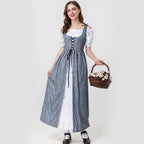 Damen Trachtenkleid mit romantischen Rüschendetails und bezaubernder Schnürung R&B