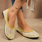 Damen Ballerinas aus zarter Spitze R&B