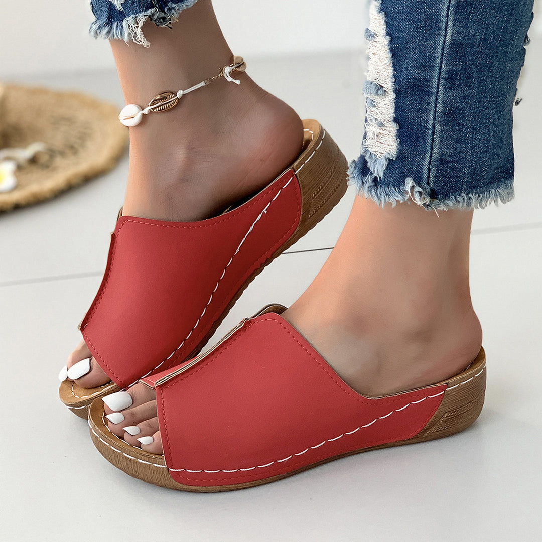 Damen Bequeme Schlupfsandalen mit modischem Schnitt R&B