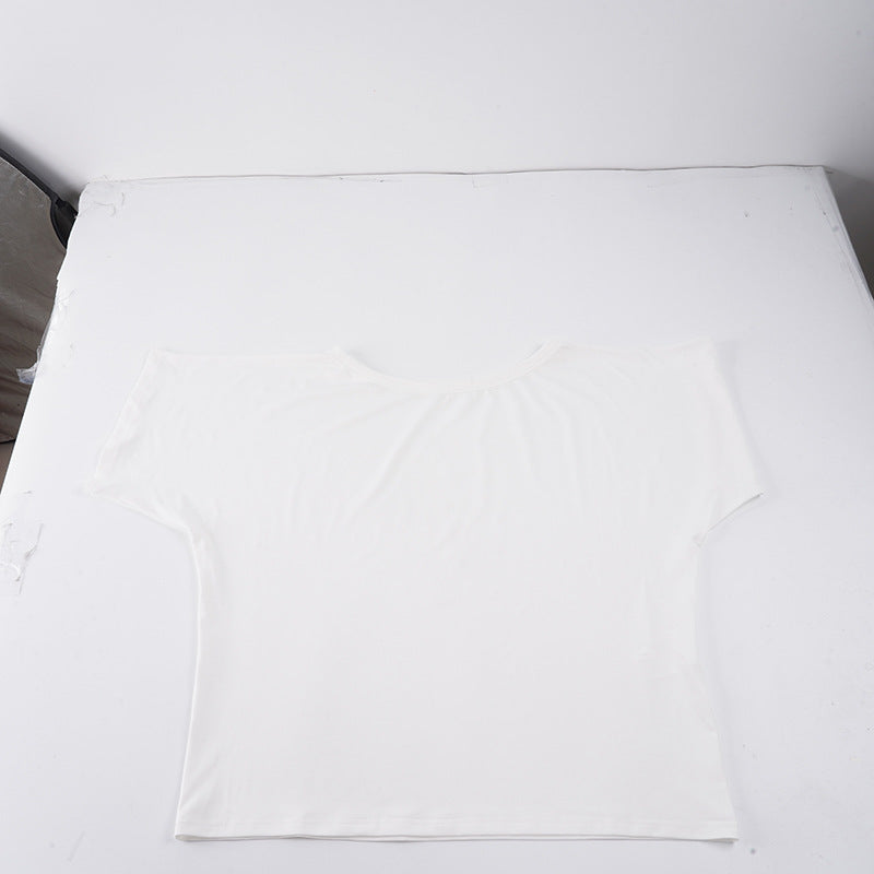 Damen lässiges Oversize-T-Shirt aus weichem Jersey R&B