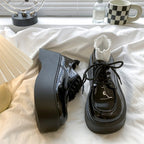 Damen Hohe Plateau-Sneaker mit elegantem Strickaufsatz
