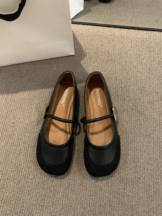 Damen elegante Mary Jane Ballerinas mit modischem Riemchen und bequemer Innenpolsterung R&B