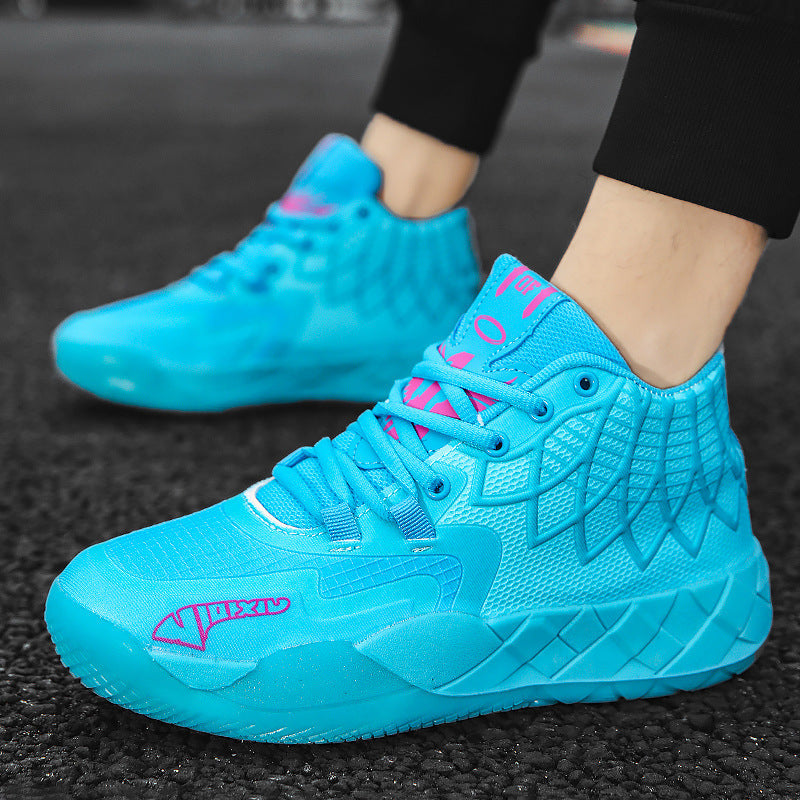 Damen Sportliche Basketball-Sneaker mit atmungsaktiver Oberflächenstruktur und rutschfester Sohle R&B