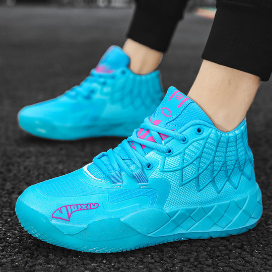 Damen Sportliche Basketball-Sneaker mit atmungsaktiver Oberflächenstruktur und rutschfester Sohle R&B