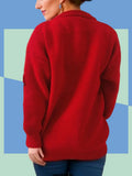 Damen Weihnachts-Pullover mit 3D-Elementen und festlichen Applikationen R&B