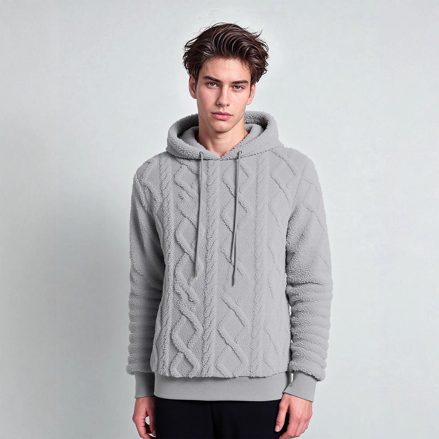 Damen Kuscheliger Fleece-Hoodie mit strukturiertem Design R&B