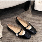Damen Ballerinas mit eleganten Cut-Outs und modischem Dekor