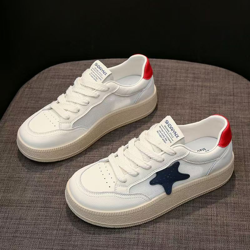Damen Modische Sneakers mit spielerischem Sternenmotiv und atmungsaktiver Struktur