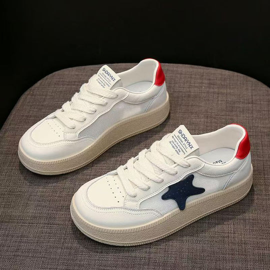 Damen Modische Sneakers mit spielerischem Sternenmotiv und atmungsaktiver Struktur R&B