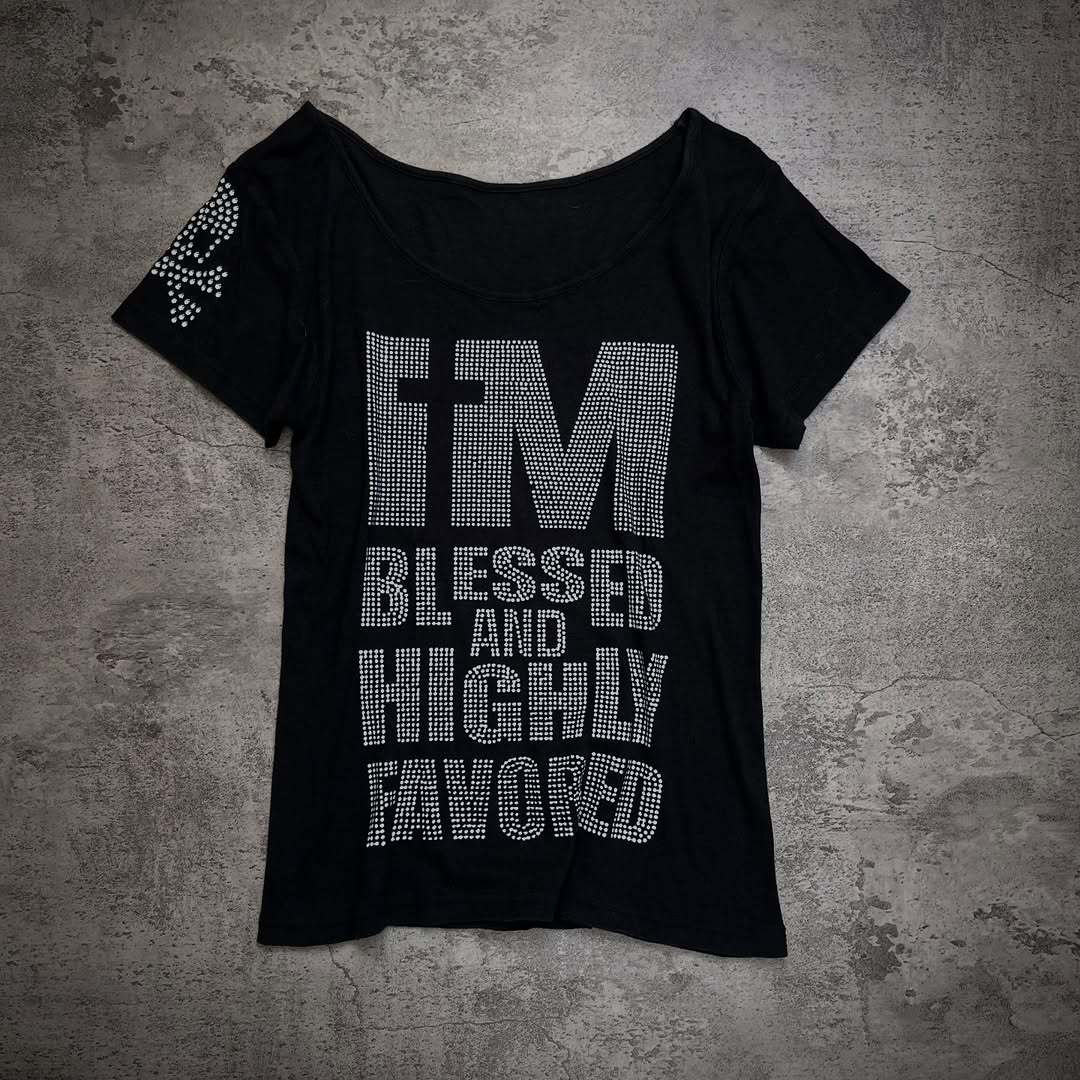 Damen Trendiges T-Shirt mit funkelnden Strassdetails R&B