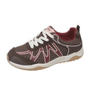 Damen Atmungsaktive Fitness-Sneaker mit flexiblem Mesh-Obermaterial und rutschfester Sohle R&B