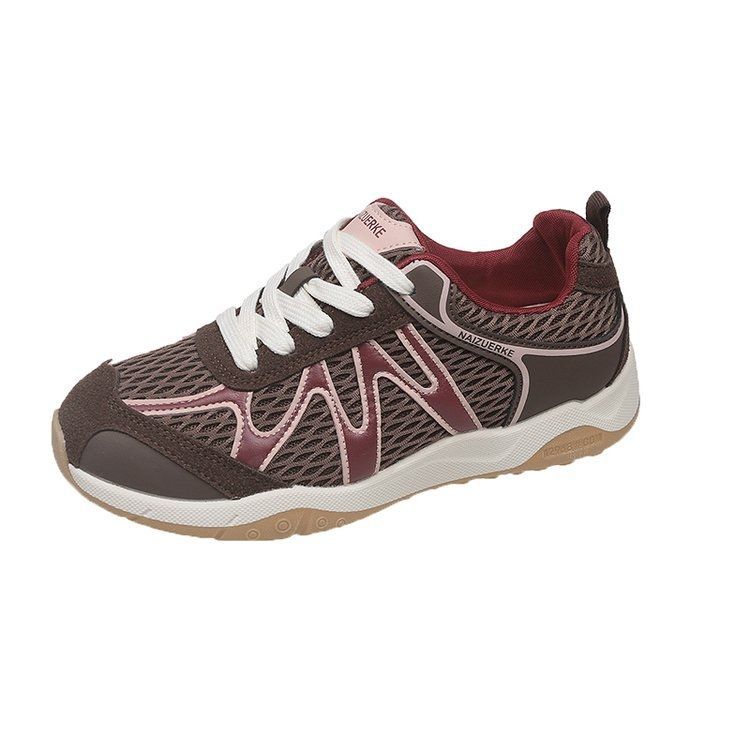 Damen Atmungsaktive Fitness-Sneaker mit flexiblem Mesh-Obermaterial und rutschfester Sohle R&B