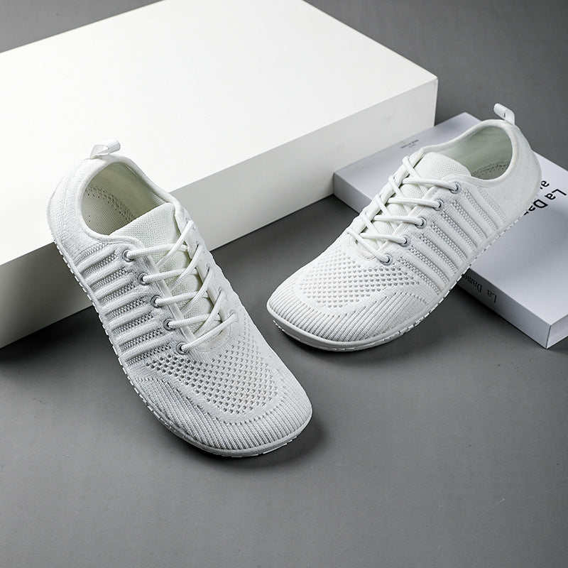 Unisex nan atmungsaktive Strick-Sneaker mit Gedächtnisschaum-Innensohle und flexibler Gummi-Laufsohle R&B