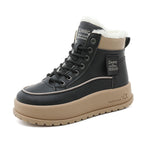 Damen hochgeschnittene Winterstiefel mit warmem Innenfutter und rutschfester Sohle R&B
