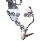 Damen Glamouröse Slingback-Pumps mit funkelnden Strass-Akzenten R&B