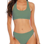 Damen Sportliches Bikini-Set mit hoher Taille und bequemer Passform R&B