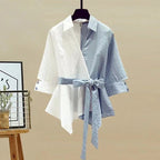 Damen weit geschnittene Jeanshose mit elastischem Bund R&B