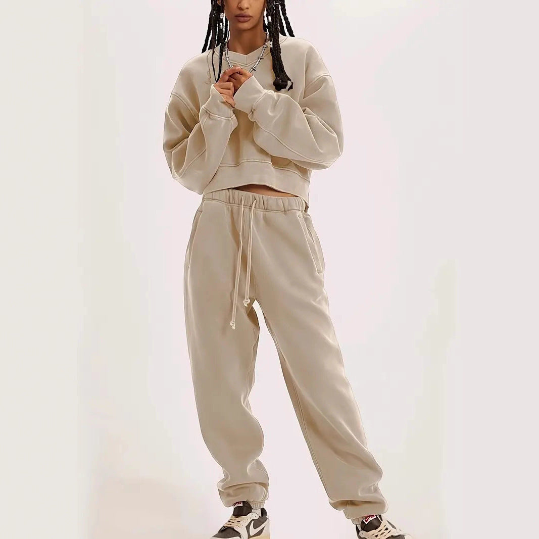 Damen lässiges Sweatshirt mit weiten Ärmeln und entspannter Passform R&B