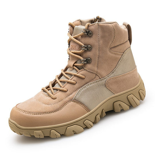 Herren taktische Wanderstiefel mit rutschfester Sohle und wasserabweisendem Obermaterial R&B