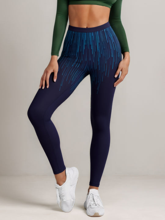 Damen Sportlegging mit stilvollem grafischen Design R&B