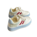 Damen Modischer Sneaker mit verspieltem Karomuster R&B