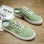 Damen Modische Espadrilles mit trendy Camouflage-Design und elastischem Einschlupf