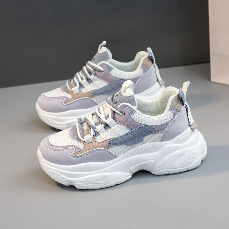 Damen Chunky Sneakers mit atmungsaktivem Mesh-Obermaterial und komfortabler Dämpfung R&B